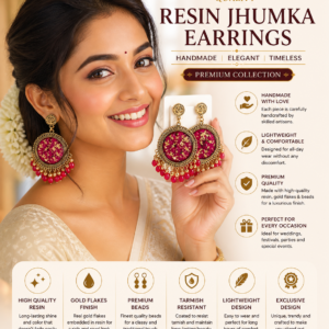 Resin Jhumka Earrings