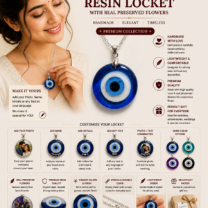 Custom Evil Eye Resin Locket